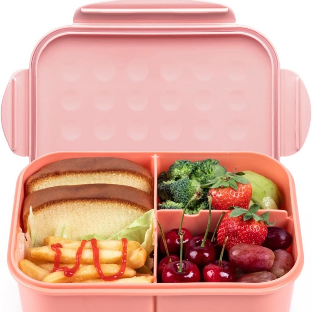 🆕 BENTO Box, Pink/Peach Color, New